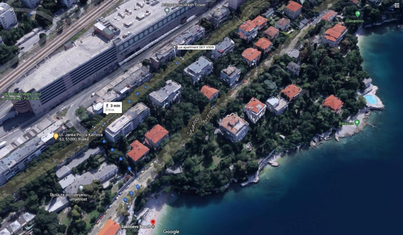 Lux Apartment Sky View Риека Экстерьер фото